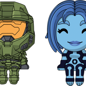 The Master Chief & Cortana Monitor Buddiez