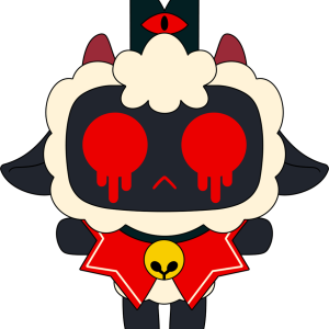 Possessed Lamb Keychain (5in)