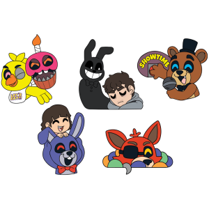 FNAF Movie Pin Set