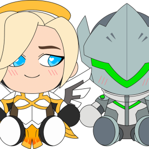 Genji & Mercy Plush (9in)