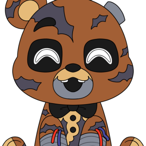 Ignited Freddy Sit Plush (9in)
