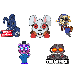 FNAF Ruin Pin Set
