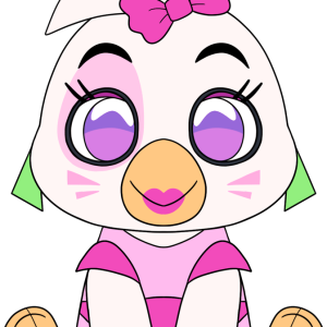 Glamrock Chica Sit Plush (9in)