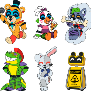 FNAF Security Breach Pin Set
